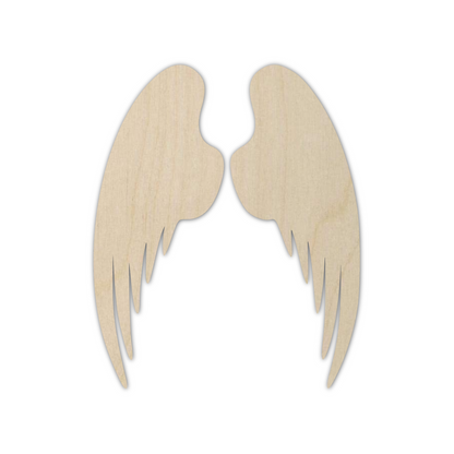 Wooden Angel Wings Shape Cutout