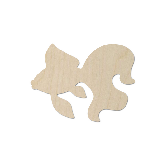 Wooden Goldfish Shape  - DIY Craft