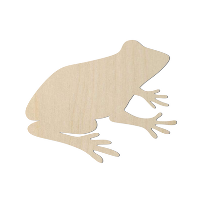 Wooden Frog Shape  - DIY Craft