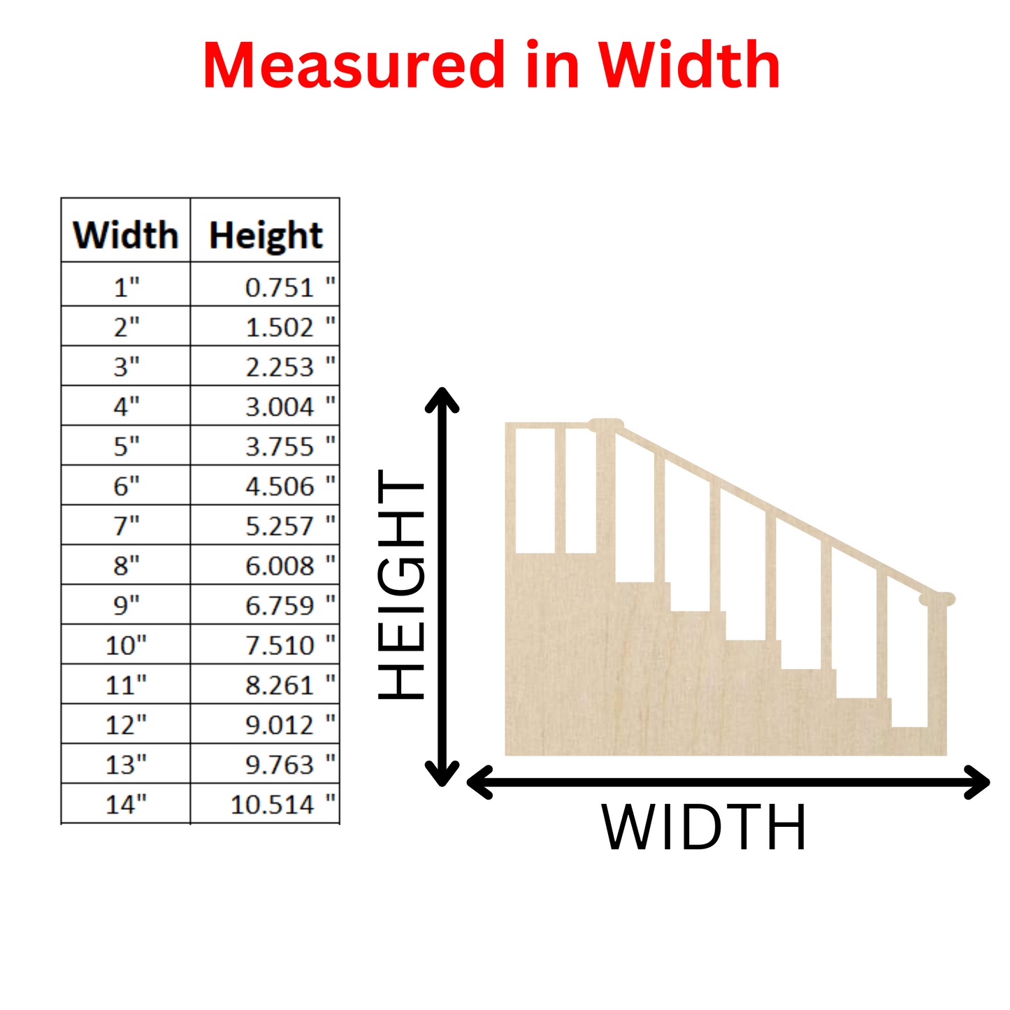 Wooden Stairs Shape- DIY Craft