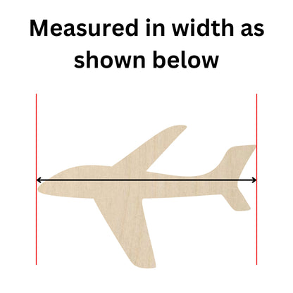 Wooden Airplane Shape Cutout