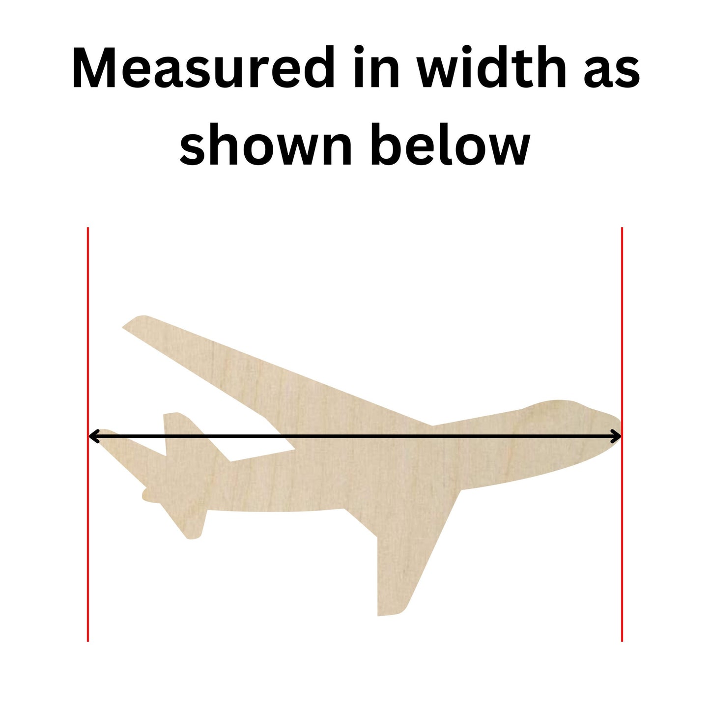 Wooden Airplane Shape -DIY Craft