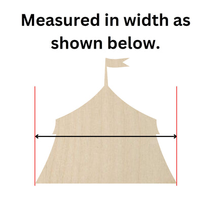 Wooden Circus Tent Shape  - DIY Craft