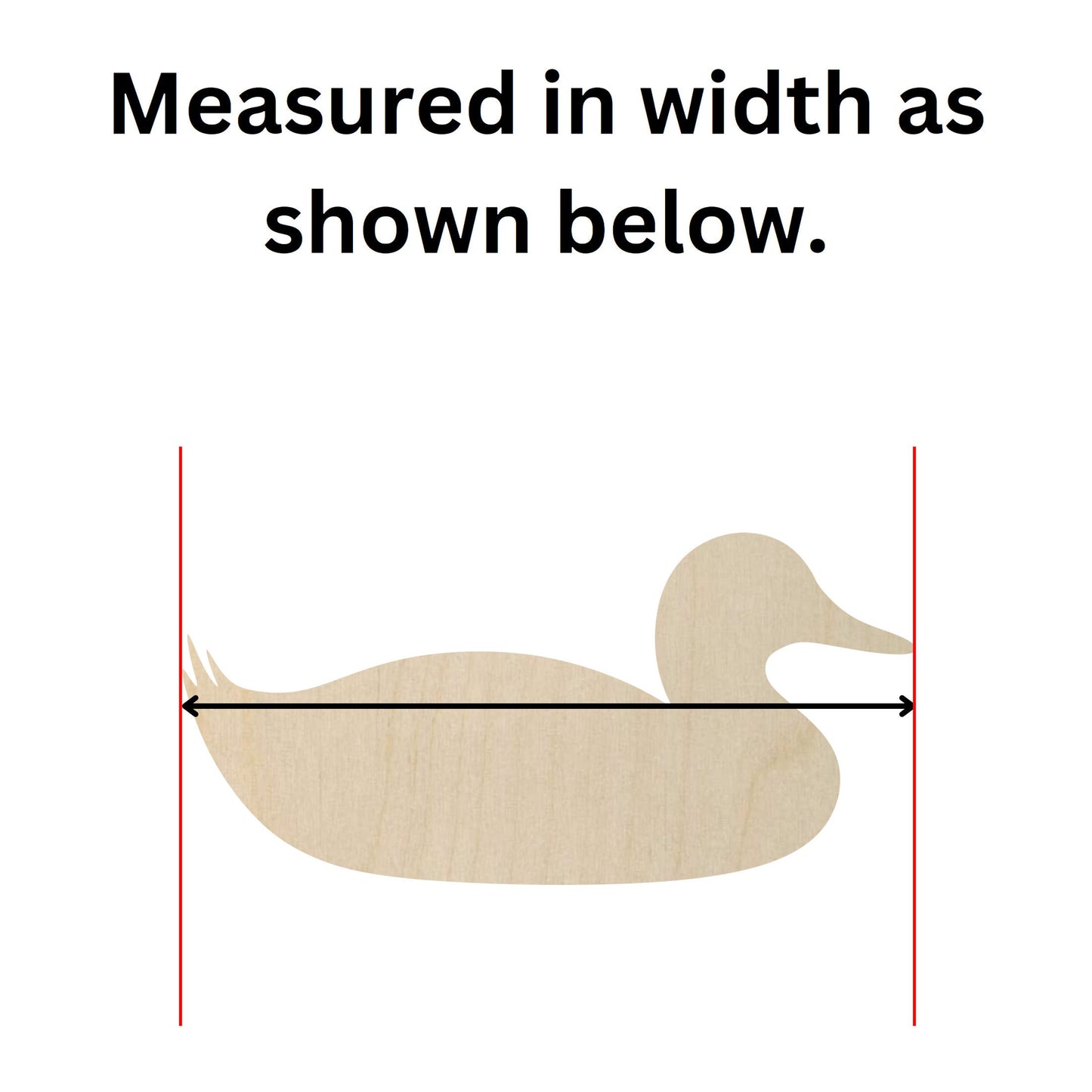 Wooden Duck Shape 04   - DIY Craft