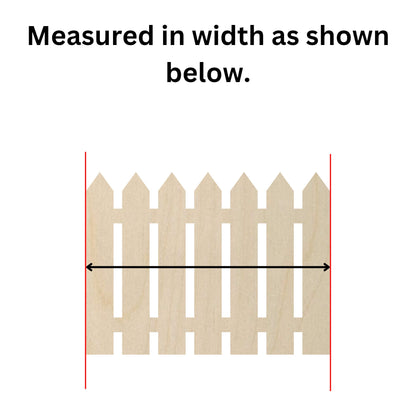 Wooden Picket Fence Shape | Fencing Blank Cutout | Craft Supplies | Bulk Wholesale