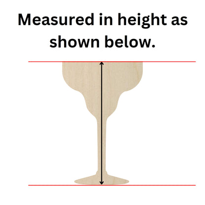 Wooden Margarita Glass Shape | Craft Supplies | Wooden Cutout | DIY Craft Cut Out