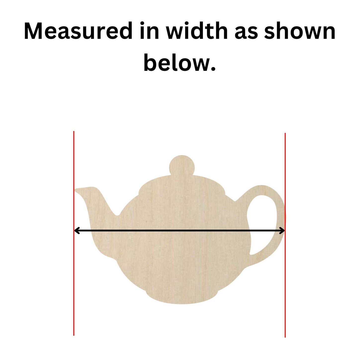 Wooden Teapot Shape - DIY Craft