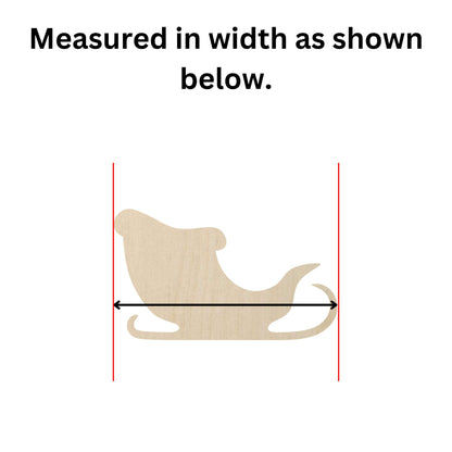 Wooden Sleigh Shape - DIY Craft