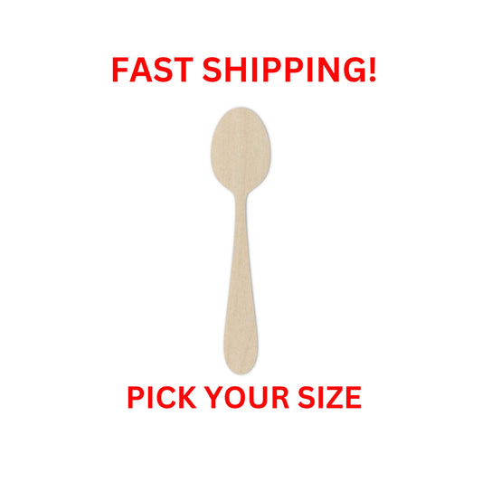 Wooden Spoon Shape | Craft Supplies | Wooden Cutout | Dining Room Decor