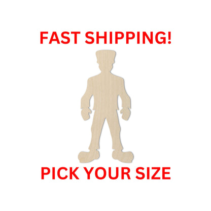 Wooden Frankenstein Shape | Halloween Cutout | DIY Craft | Crafting Supplies | Bulk Wholesale