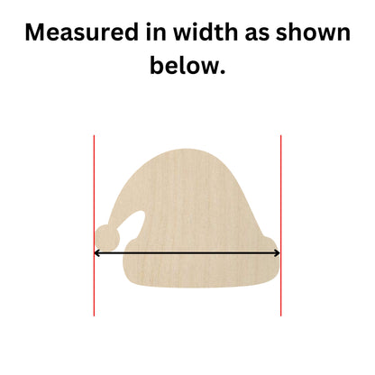 Wooden Santa Hat Shape | Wood Cutout Shape | Laser Cut Blanks | | DIY Craft Blanks