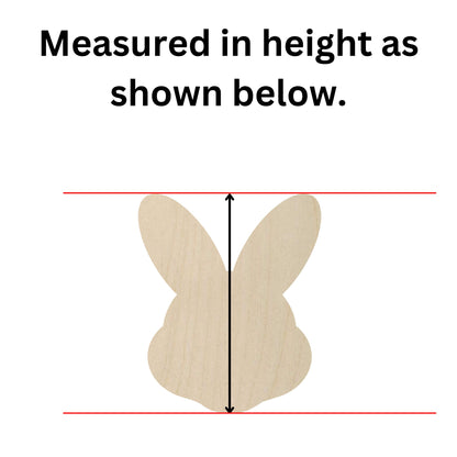 Wooden Easter Bunny Head Shape | Easter Bunny Blank Cutout | Craft Supplies | Bulk Bunny | Bulk Wholesale