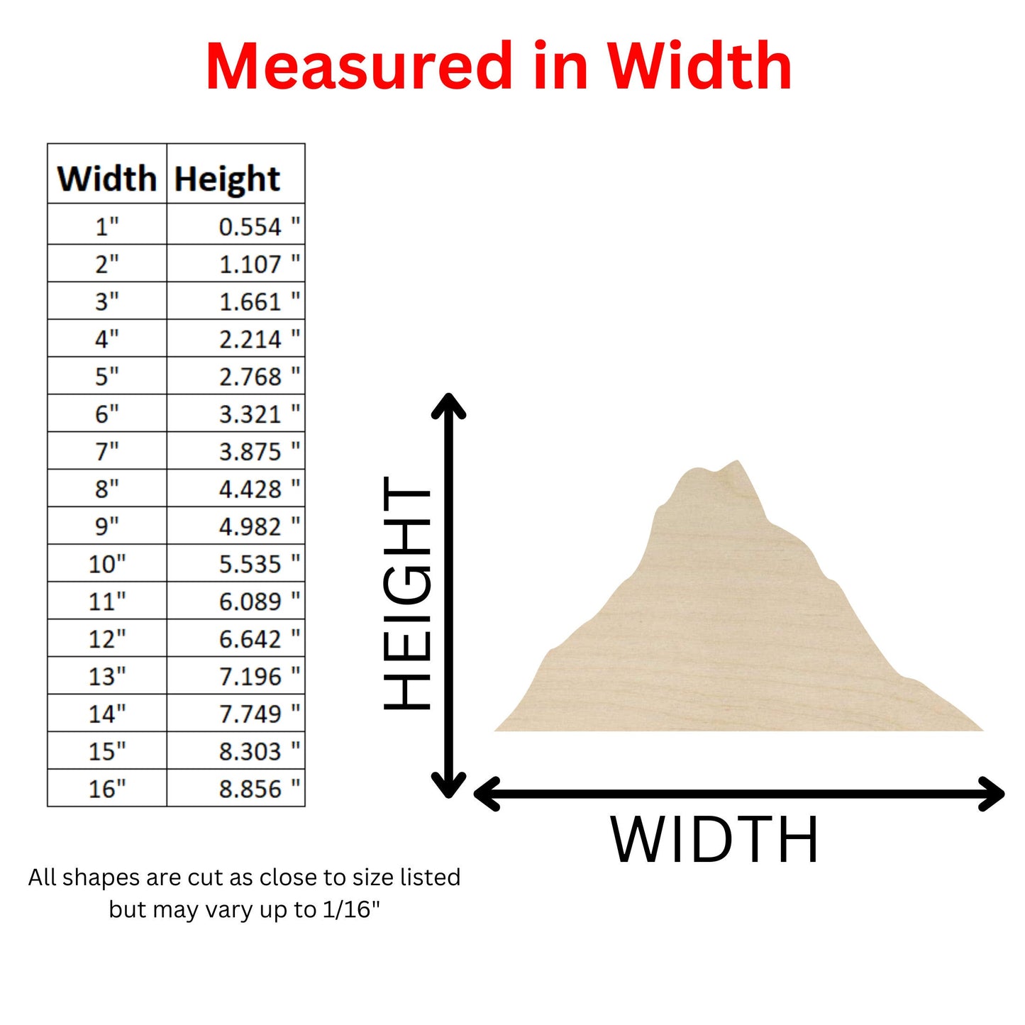 Wooden Mountain Shape 02