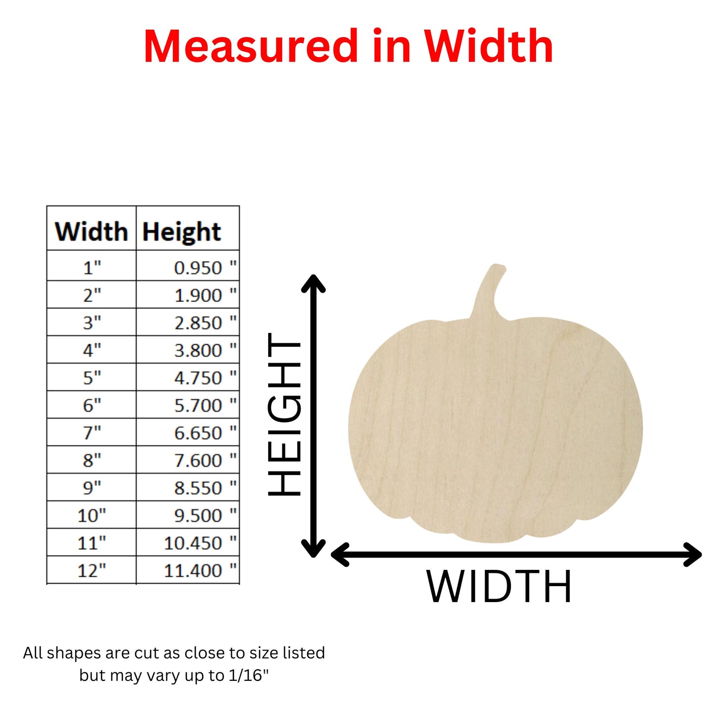 Wooden Pumpkin Shape 02 - DIY Craft