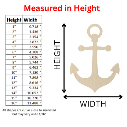 Wooden Anchor Shape 03