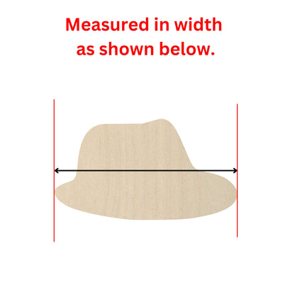 Wooden Fedora Hat Shape | Fedora Cutout | Craft Supplies | Bulk Wholesale | Laser Cut