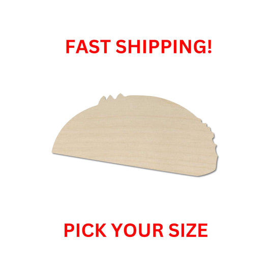 Wooden Taco Shape| Taco Tuesday Cutout Shape | Stuffed Taco | Laser Cut Blanks | DIY Craft Blanks | Bulk Wholesale