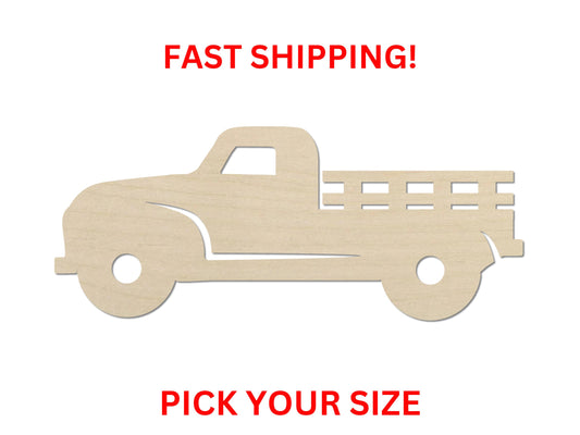 Wooden Truck Shape VT01 | Christmas Truck Cut out | Craft Supplies | Bulk Wholesale