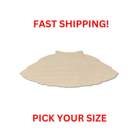 Wooden Tutu Shape | Tutu Blank Cutout | Ballerina Craft Supplies | Bulk Wholesale | Fashion Tutu | Laser Cut