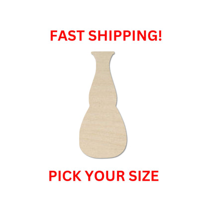 Wooden Vase Shape 08 | Flower Vase Blank Cutout | Craft Supplies | Bulk Wholesale