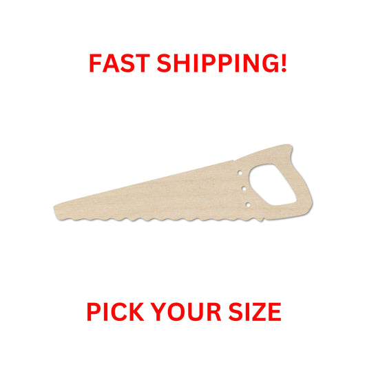 Wooden Hand Saw Shape | Tool Cutout Shape | Laser Cut Blanks | | DIY Craft Blanks