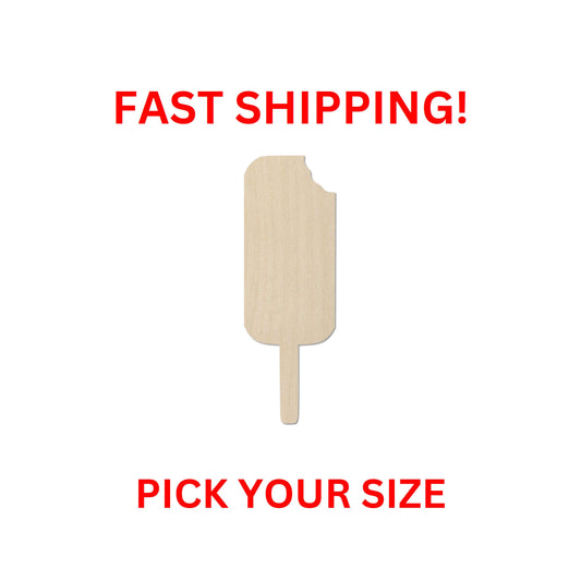 Wooden Popsicle Shape 01 | Summer Popsicle Wood Cutout Shape | Laser Cut Blanks | DIY Craft Blanks