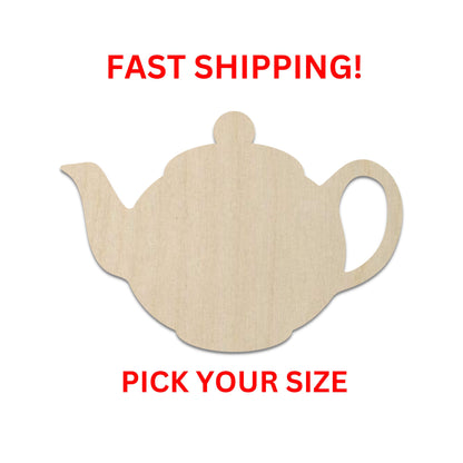 Wooden Teapot Shape - DIY Craft