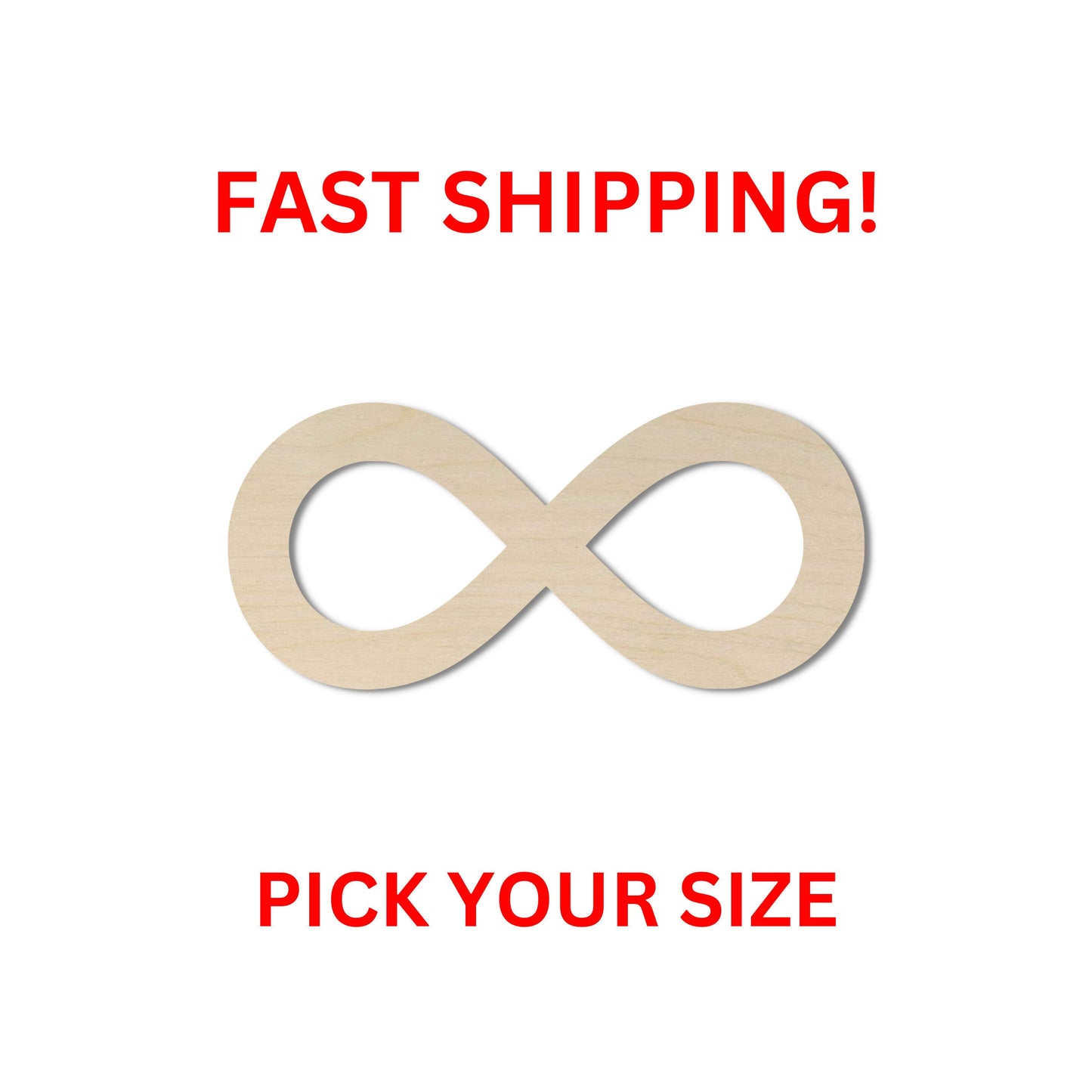 Wooden Infinity Shape | Infinity Shape for DIY Crafts | Crafting Supplies | Wholesale Bulk