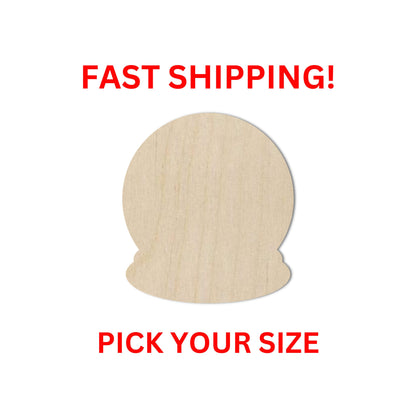 Wooden Snow Globe Blank | Snow Globe Wood Cutout Shape | Laser Cut Blanks | | DIY Craft Blanks