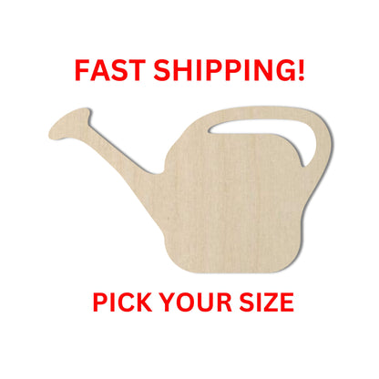 Wooden Watering Can Shape | Watering Can Blank Cutout | Craft Supplies | Bulk Wholesale | DIY Shapes