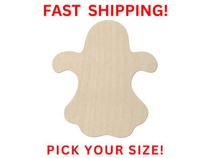 Wooden Ghost Shape | Halloween Cutout | DIY Craft | Crafting Supplies | Halloween Goblin Ghost Scary