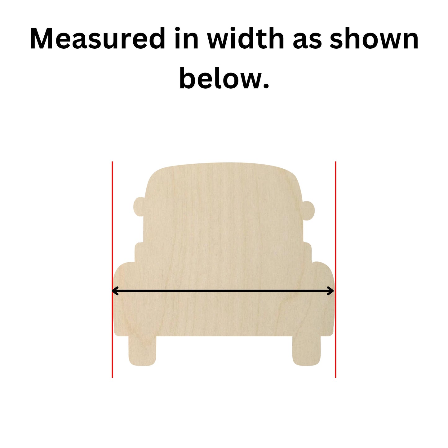 Wooden Truck Shape VT02 | Christmas Truck Cut out | Craft Supplies | Bulk Wholesale