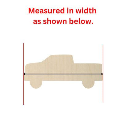 Wooden Pickup Truck Shape 02 | Wood Shapes | Truck Cut out | Craft Supplies | Travel Moving Hauling