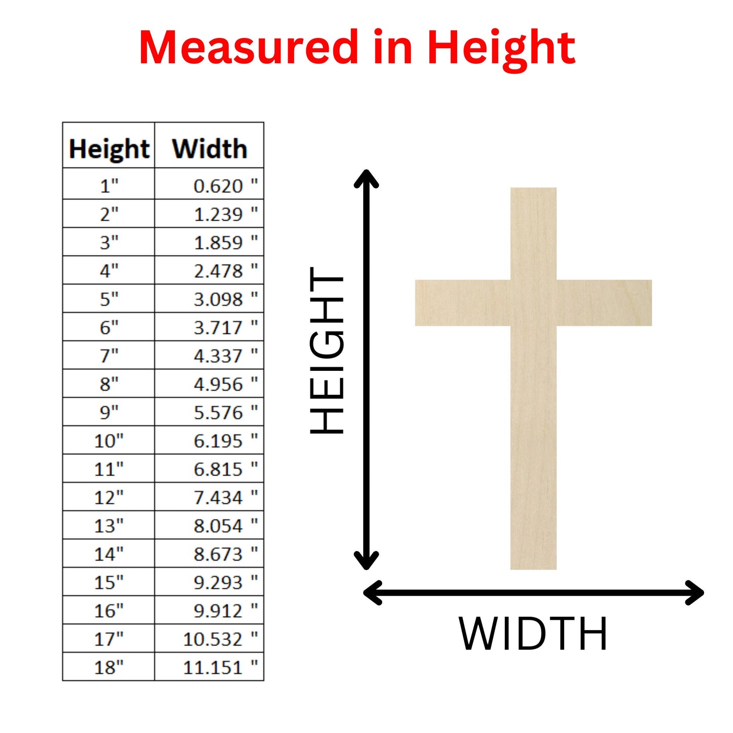 Wooden Cross Shape 01 | Religious Cross Blank Cutout | Laser Cut | DIY Crafting Supplies