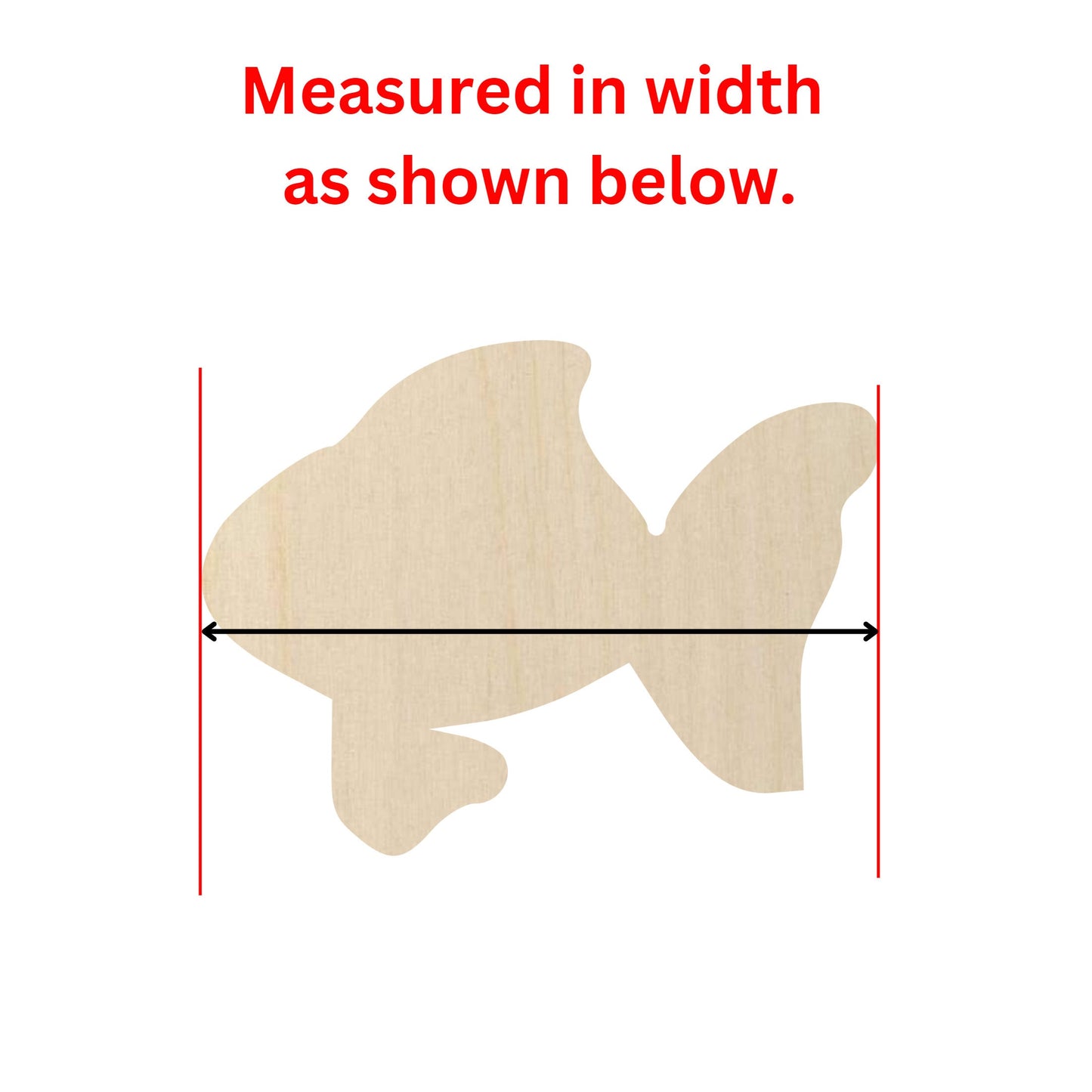 Wooden Cute Fish Shape | Fish Cutout | Crafting Blanks | Laser Cut | DIY Craft Supply