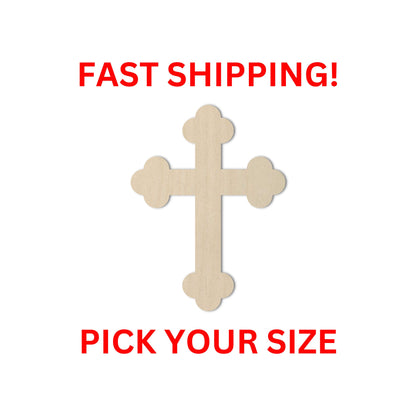 Wooden Cross Shape 04 | Religious Cross Blank Cutout | Laser Cut | DIY Crafting Supplies