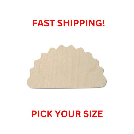 Wooden Pierogi Shape| Pierogi Cutout Shape | Polish Pasta | Laser Cut Blanks | DIY Craft Blanks | Bulk Wholesale