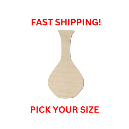 Wooden Vase Shape 04 | Flower Vase Blank Cutout | Craft Supplies | Bulk Wholesale