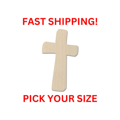 Wooden Cross Shape 05 | Religious Cross Blank Cutout | Laser Cut | DIY Crafting Supplies