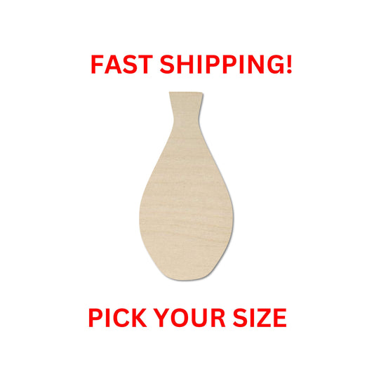 Wooden Vase Shape 05 | Flower Vase Blank Cutout | Craft Supplies | Bulk Wholesale