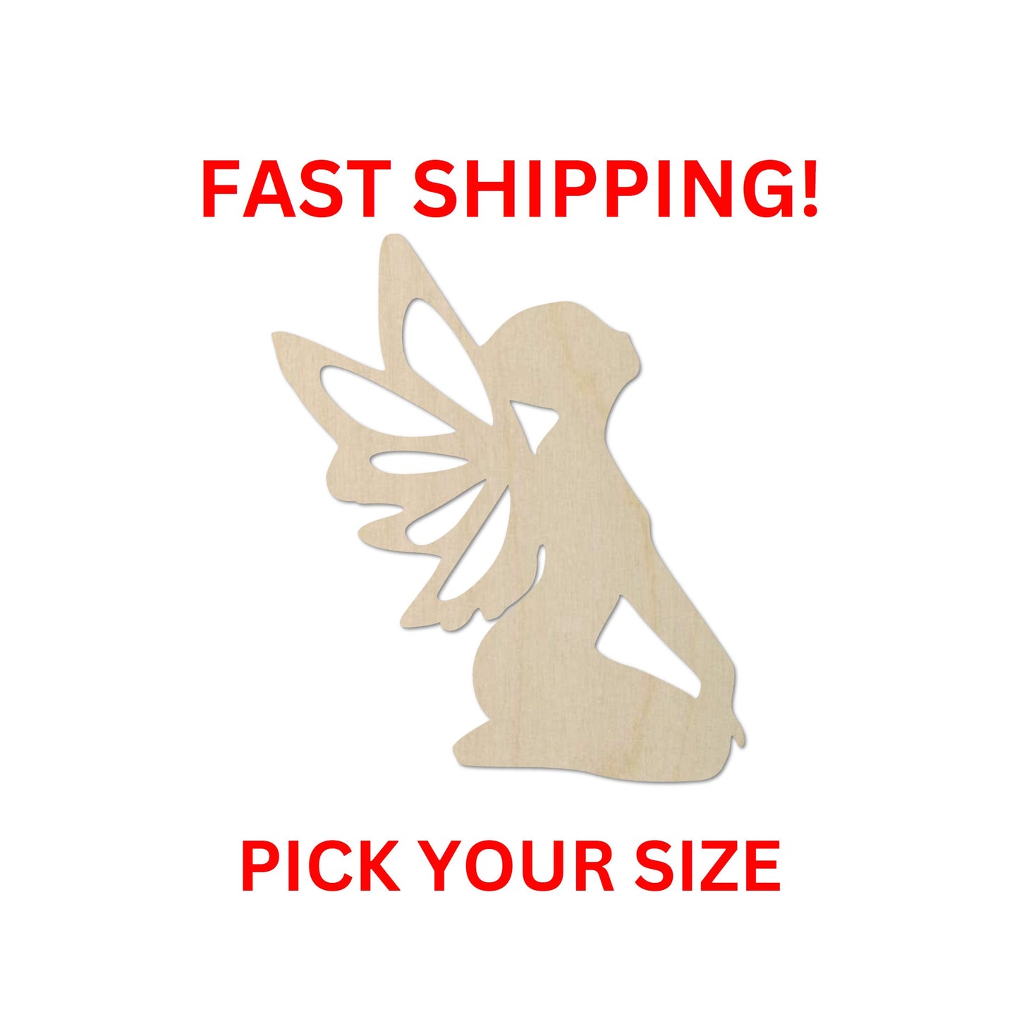 Wooden Fairy Shape - DIY Craft