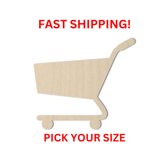 Wooden Shopping Cart Shape | Shopping Cart Cutout | Craft Supplies | Buggie Cut out | Bulk Wholesale