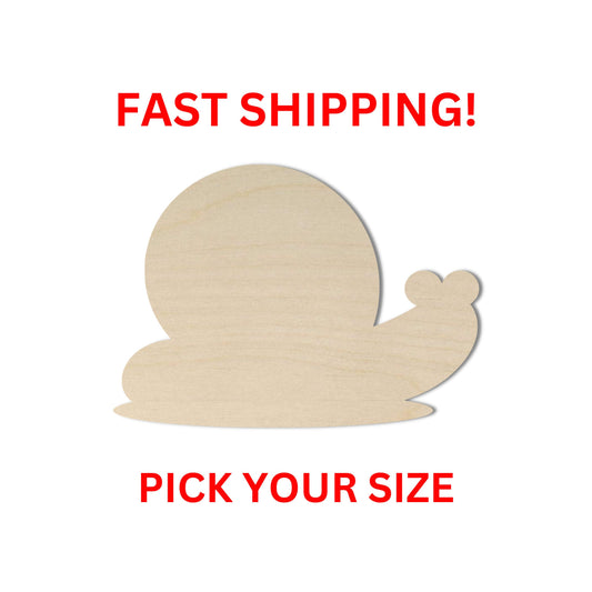 Wooden Snail Shape | Snail Cutout | Crafting Blanks | Laser Cut | DIY Craft Supply | Nursery Decor