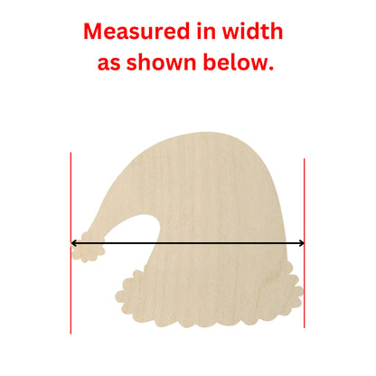 Wooden Santa Hat Shape | Wood Cutout Shape | Laser Cut Blanks | | DIY Craft Blanks