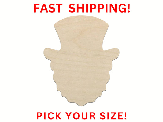 Wooden Leprechaun Head Shape | Mythical Cut Out | Leprechaun Fairy Cutouts | Wooden Blank Cutout | Laser Cut | Bulk Wholesale