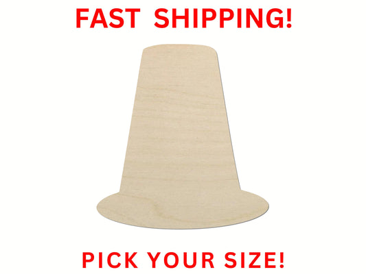 Wooden Pilgrim Hat Shape 02 | Wood Cutout Shape | Laser Cut Blanks | Thanksgiving | DIY Craft Blanks