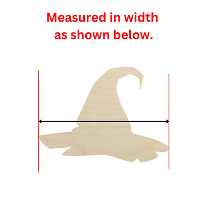 Wooden Witch Hat Shape 03 | Wood Cutout Shape | Laser Cut Blanks | Halloween | DIY Craft Blanks