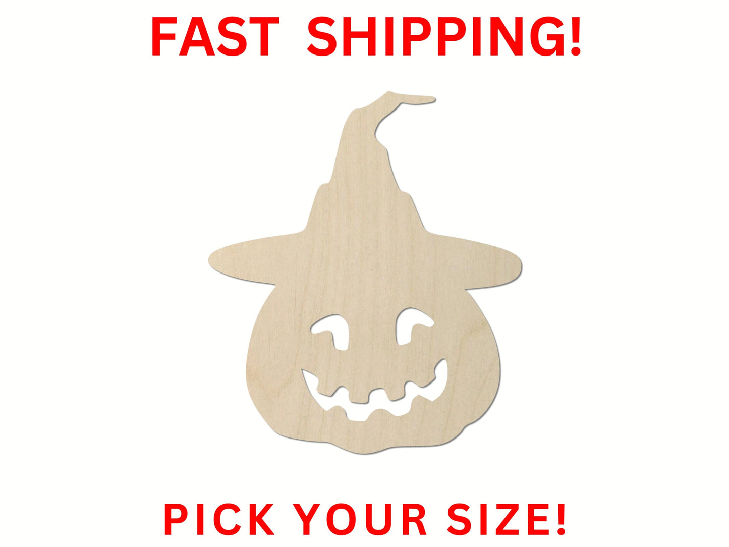 Wooden Pumpkin Shape 04 | Wood Shapes Jack O Lantern Spring Planting Vegetable Fruit Halloween Food Carve