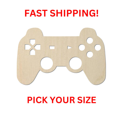 Wooden Playstation Gaming Controller | PS Controller Blank Cutout | Craft Supplies | Bulk Gaming Controller