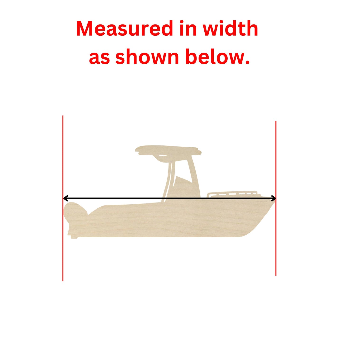 Wooden Fishing Boat Shape | Wood Cutout Shape | Laser Cut Blanks | | DIY Craft Blanks